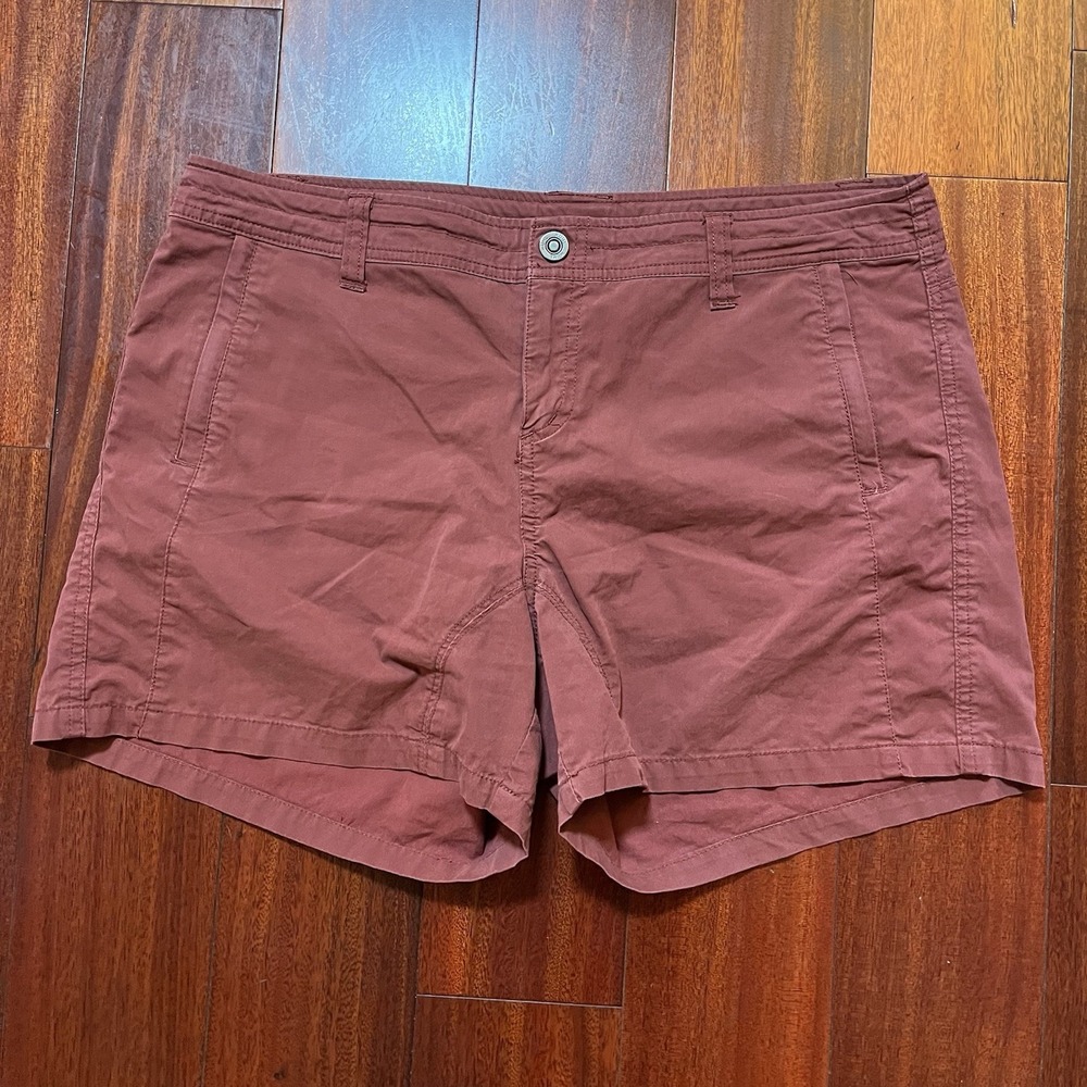 Kuhl Shorts Womens 14 Reg 36 4" Inseam Red Drawstring Hiking GORPCORE 6301
